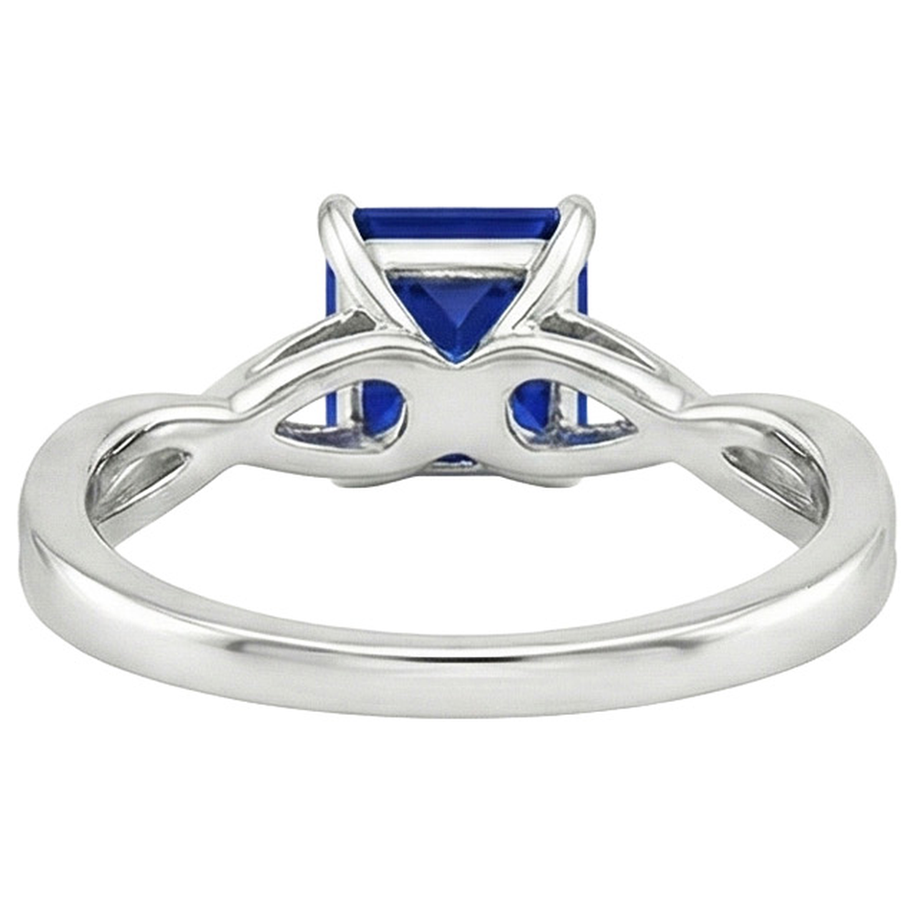 Natural Real ( Not Lab Grown )  Women's Gold Solitaire Ring Sri Lankan Sapphire Prong Set 2.25 Carats