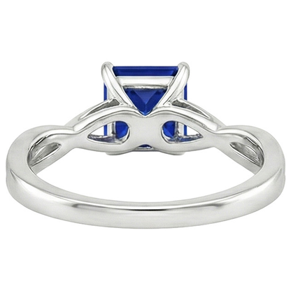 Natural Real ( Not Lab Grown )  Women's Gold Solitaire Ring Sri Lankan Sapphire Prong Set 2.25 Carats