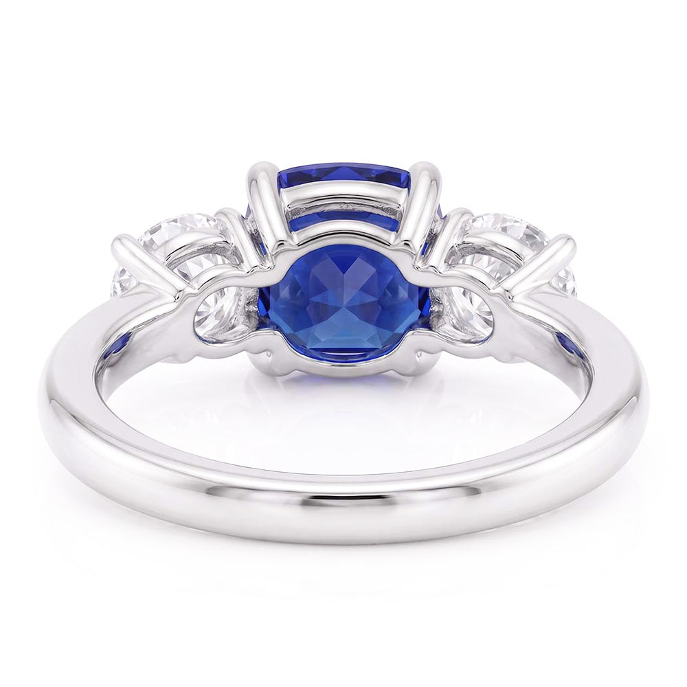 Natural Sapphire Ring 1.25ct - White Gold 14K