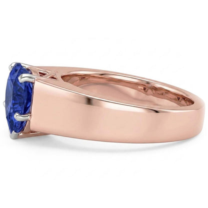 Natural Sapphire Ring 1.50ct - Two Tone 14K Gold