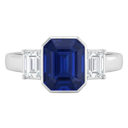 Natural Sapphire Ring 1.50ct - White Gold 14K