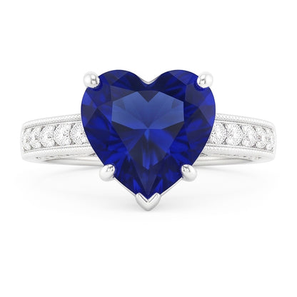 Natural Sapphire Ring 1.50ct - White Gold 14K
