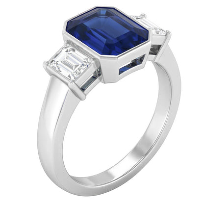 Natural Sapphire Ring 1.50ct - White Gold 14K
