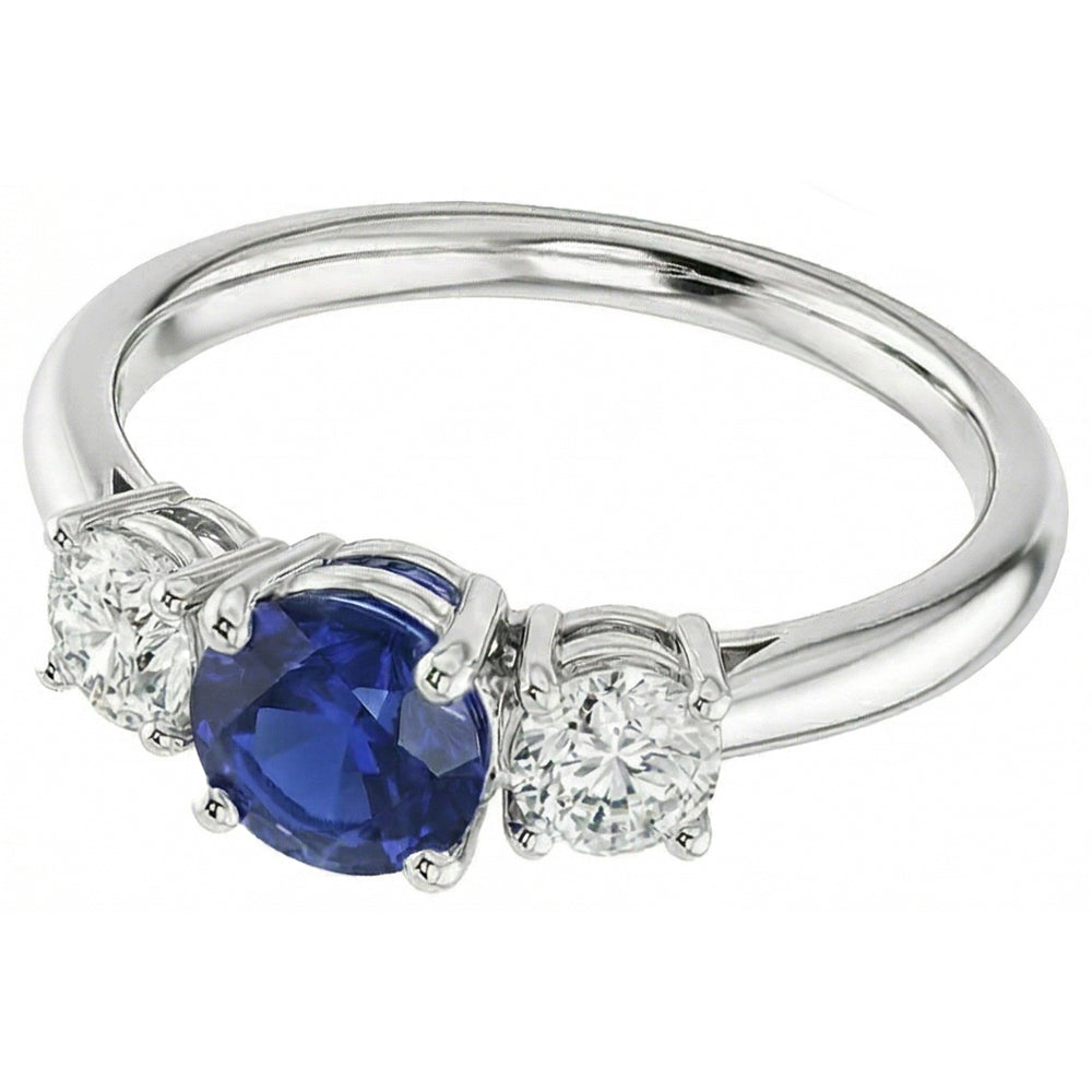 Natural Sapphire Ring 1.50ct - White Gold 14K