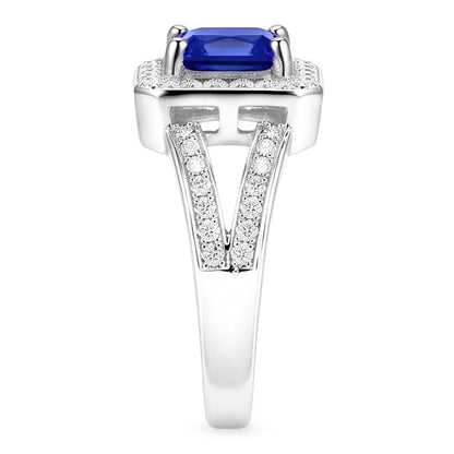 Natural Sapphire Ring 1.50ct - White Gold 14K