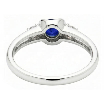 Natural Sapphire Ring 1.50ct - White Gold 14K