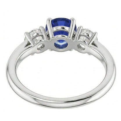 Natural Sapphire Ring 1.50ct - White Gold 14K