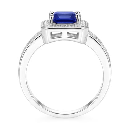 Natural Sapphire Ring 1.50ct - White Gold 14K
