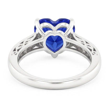 Natural Sapphire Ring 1.50ct - White Gold 14K