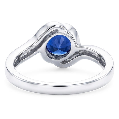 Natural Sapphire Ring 1.50ct - White Gold 14K