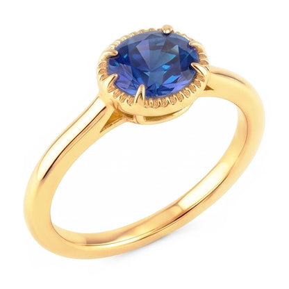 Natural Sapphire Ring 1.50ct - Yellow Gold 14K