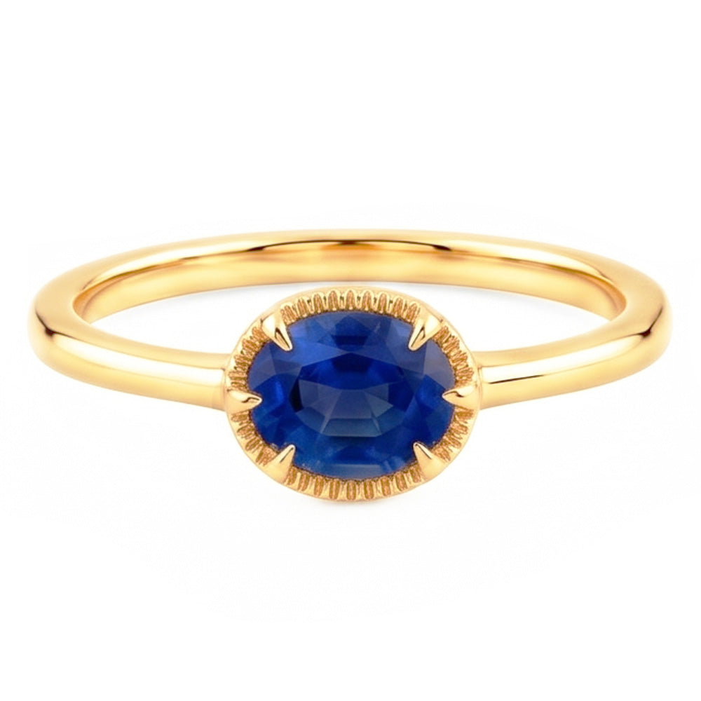 Natural Sapphire Ring 1.50ct - Yellow Gold 14K