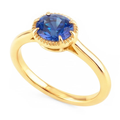 Natural Sapphire Ring 1.50ct - Yellow Gold 14K