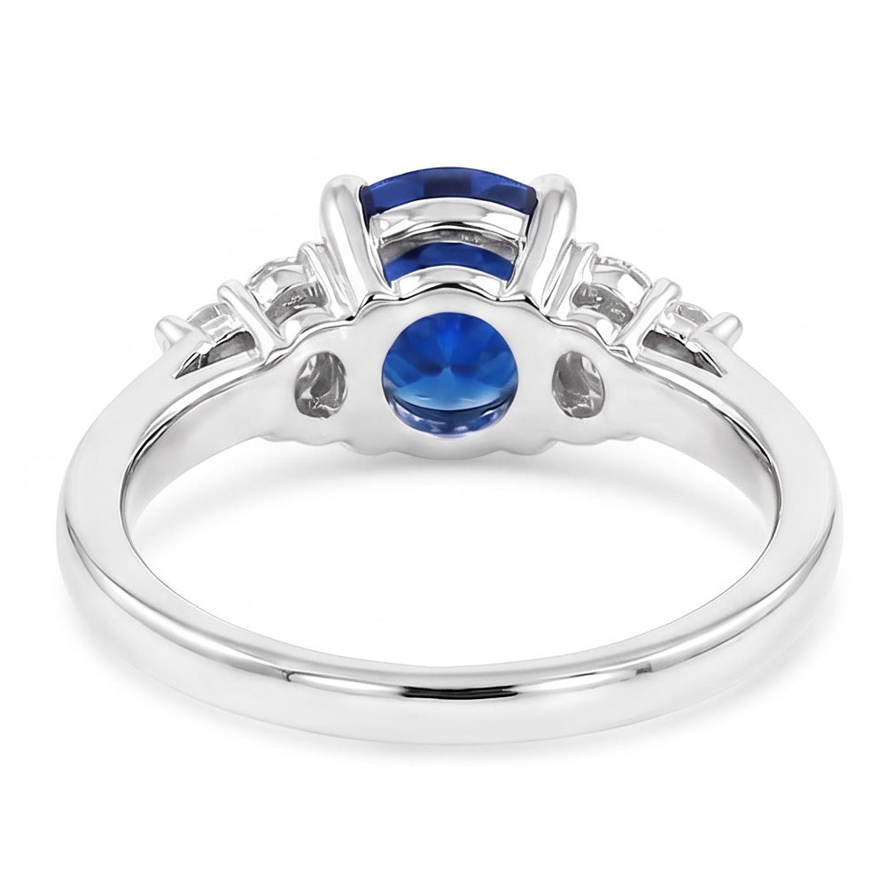 Natural Sapphire Ring 1ct - White Gold 14K