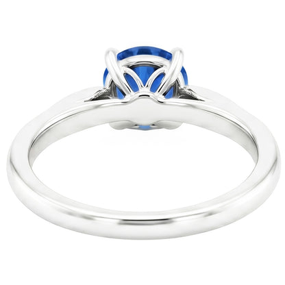 Natural Sapphire Ring 2.40ct - White Gold 14K