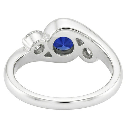 Natural Sapphire Ring 2.50ct - White Gold 14K