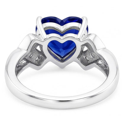 Natural Sapphire Ring 2.50ct - White Gold 14K