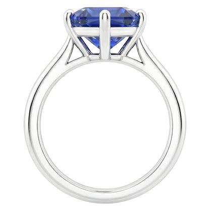 Natural Sapphire Ring 2.50ct - White Gold 14K