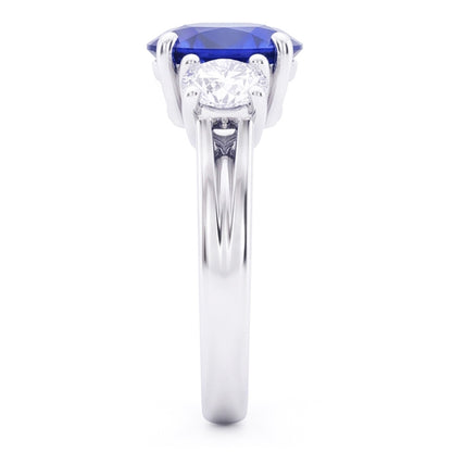 Natural Sapphire Ring 2ct - White Gold 14K