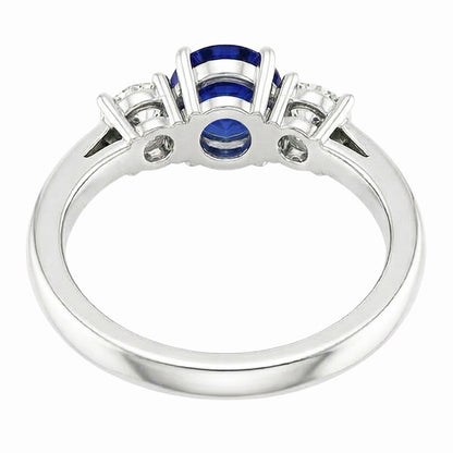 Natural Sapphire Ring 2ct - White Gold 14K