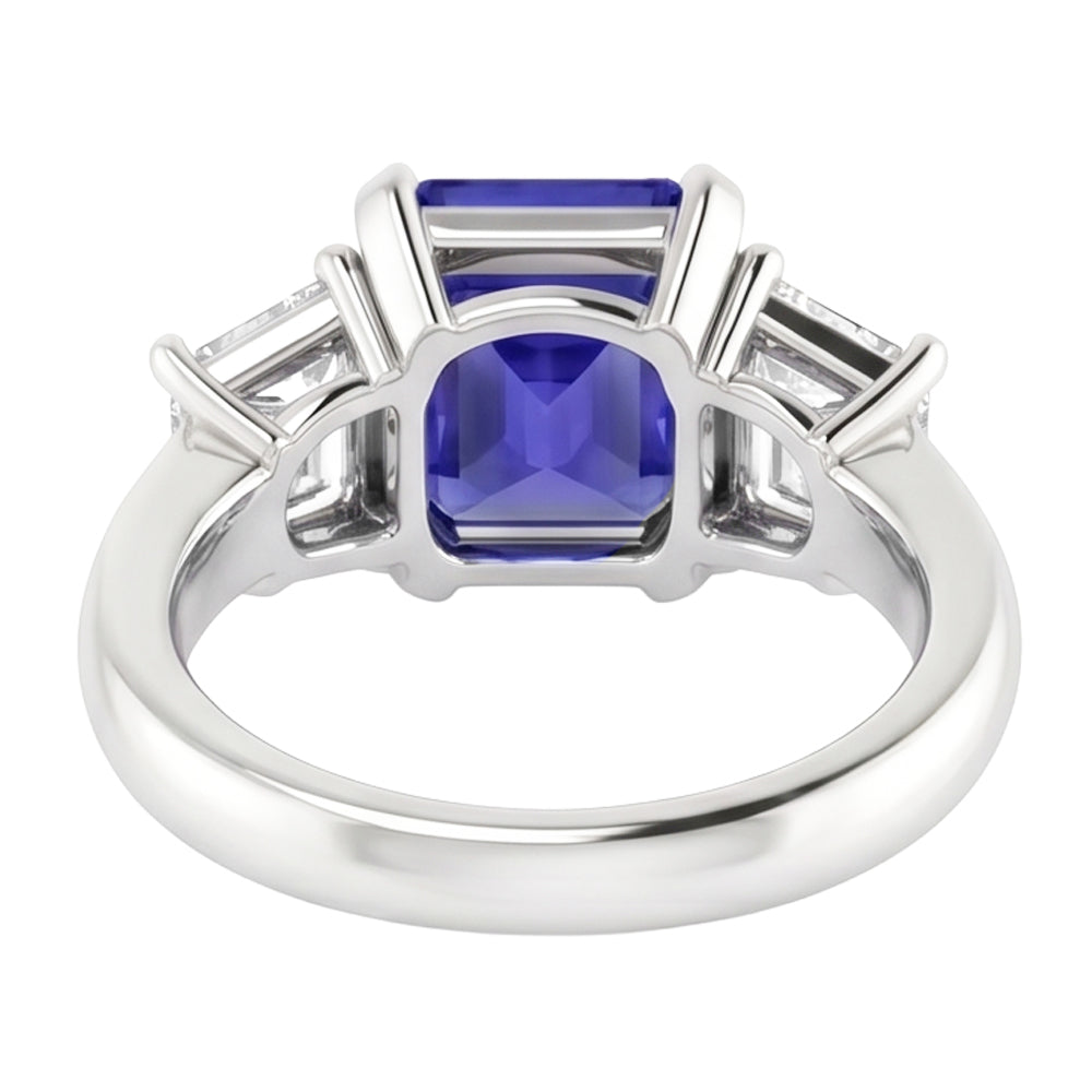Natural Sapphire Ring 2ct - White Gold 14K