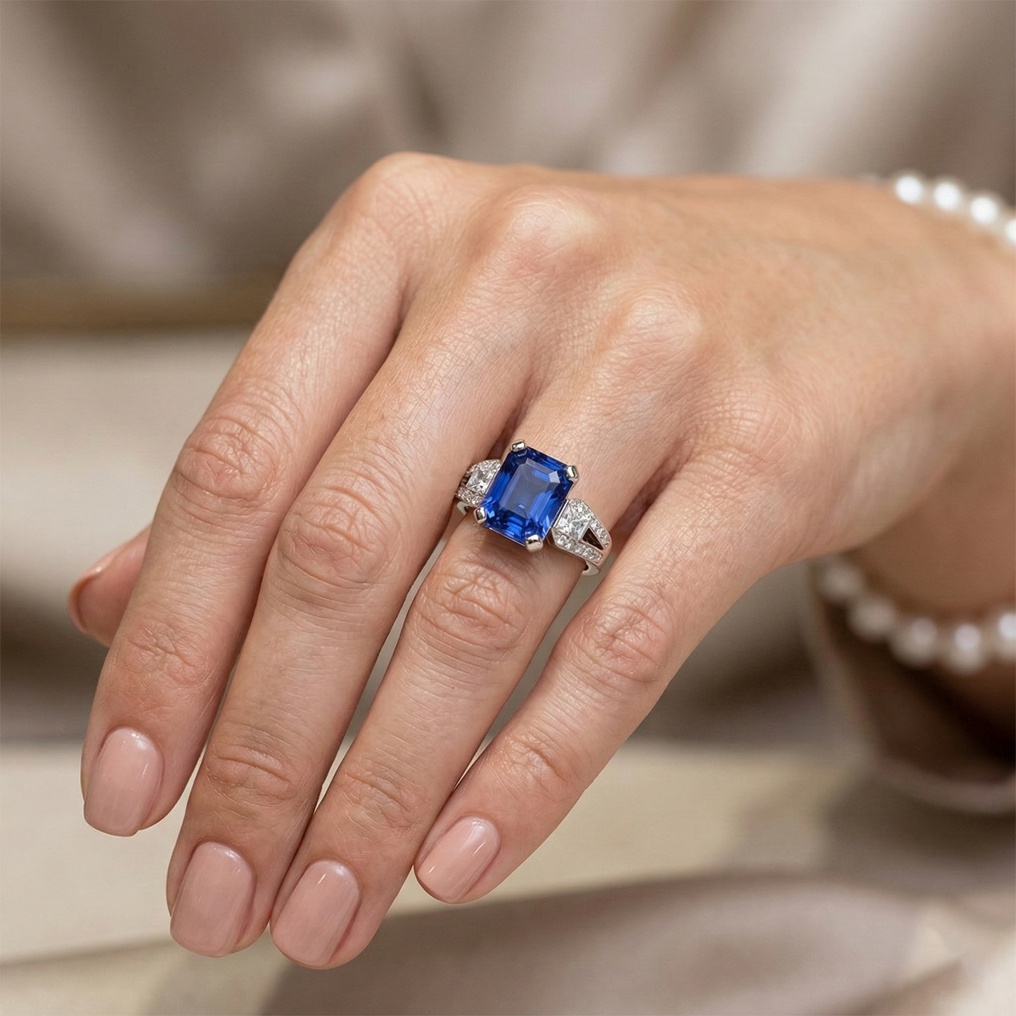 Natural Real ( Not Lab Grown )  Sri Lanka Gemstone Engagement Ring