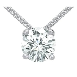 Natural Diamond Solitaire Necklace