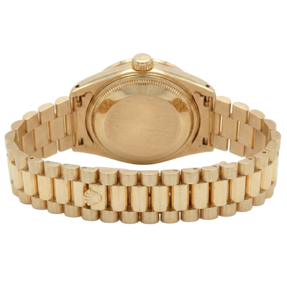 Natural Earth Mined Diamond Bezel Presidential Style Watch G Champagne Stick Dial Dj
