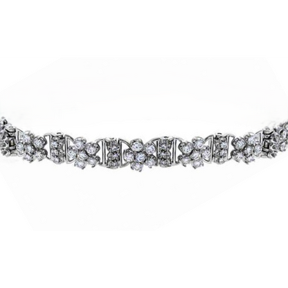 Natural Earth Mined Diamond Tennis Bracelet Ladies Fine White Gold Jewelry 10.70 Carats