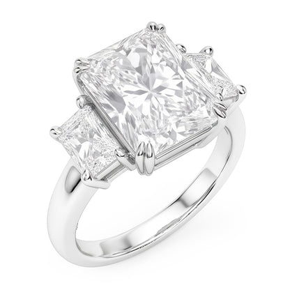 New 10 Carat Genuine Radiant Natural Real Diamond ( Not Lab Grown ) Ring