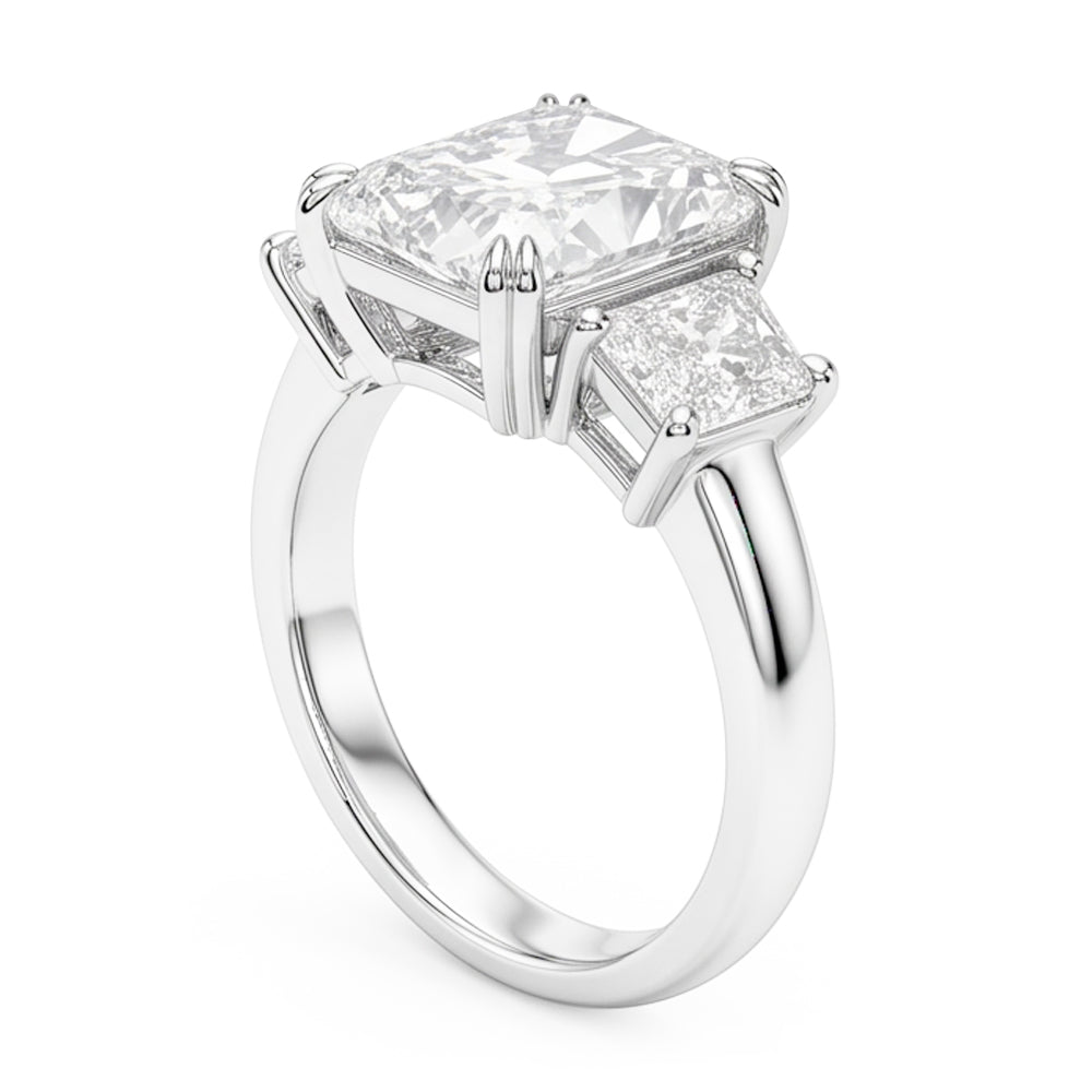 New 10 Carat Genuine Radiant Natural Real Diamond ( Not Lab Grown ) Ring