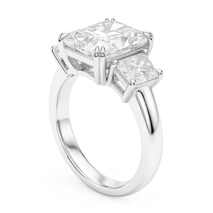 New 10 Carat Genuine Radiant Natural Real Diamond ( Not Lab Grown ) Ring