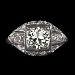 New Rustic Natural Earth Mined Diamond Women's Engagement Ring