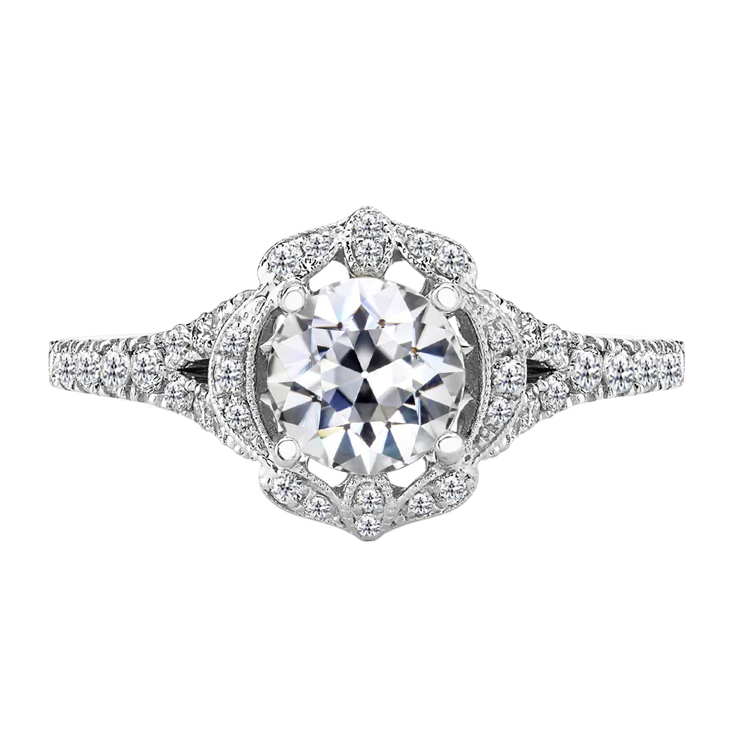 Old Fashioned Diamond Engagement Ring