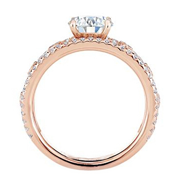 Old Cut Rose Gold Round Natural Earth Mined Diamond Anniversary Ring 2.50 Carats Prong Set