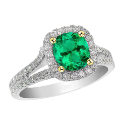 Natural Real ( Not Lab Grown ) Oval Cut Gemstone Jewelry Green Emerald GIA Ring