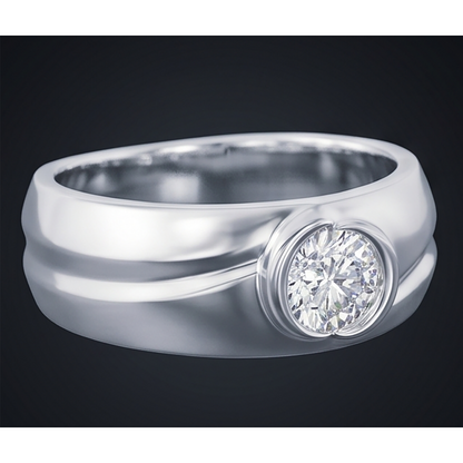 Oval Diamond Ring Mens Jewelry Bezel
