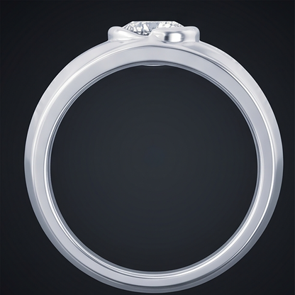 Oval Diamond Ring Mens Jewelry Bezel