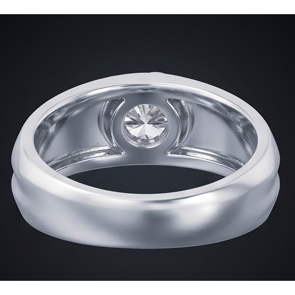 Oval Diamond Ring Mens Jewelry Bezel