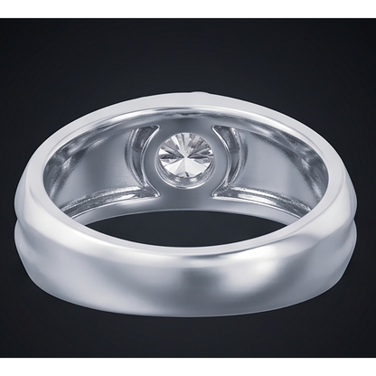 Oval Diamond Ring Mens Jewelry Bezel