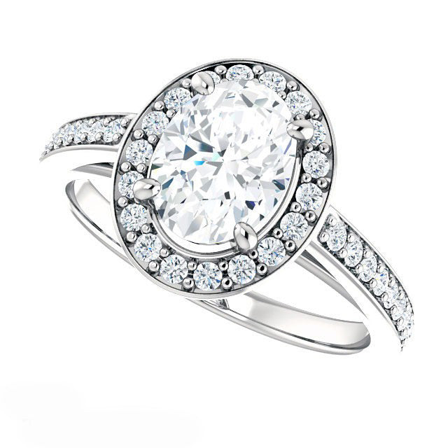 natural round diamond 5.50ct ring side angle