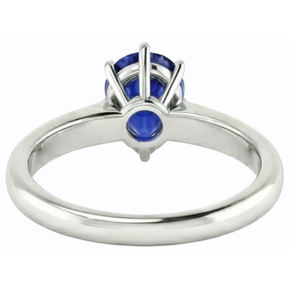 Pear Engagement Ring Channel Set Blue Sapphires & Natural Earth Mined Diamonds 2 Carats