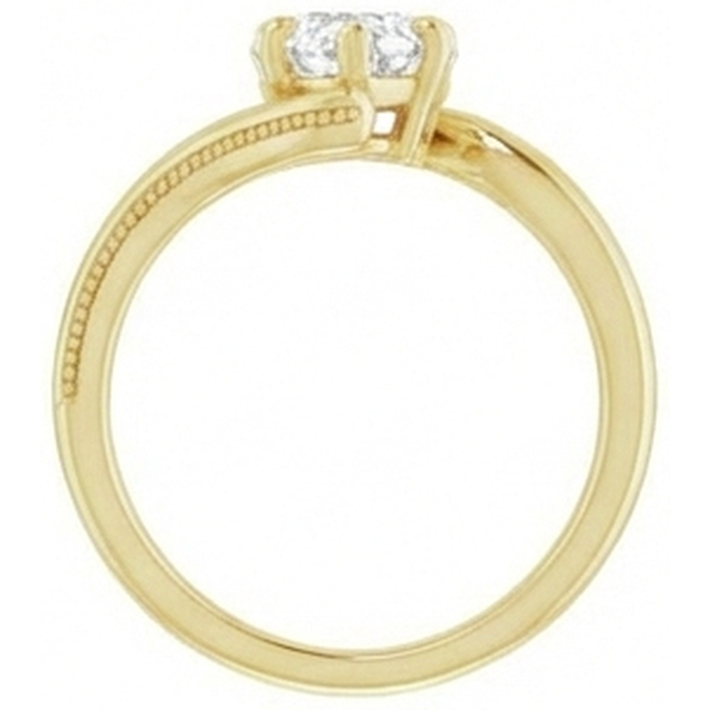 natural pear diamond 2ct ring on white background