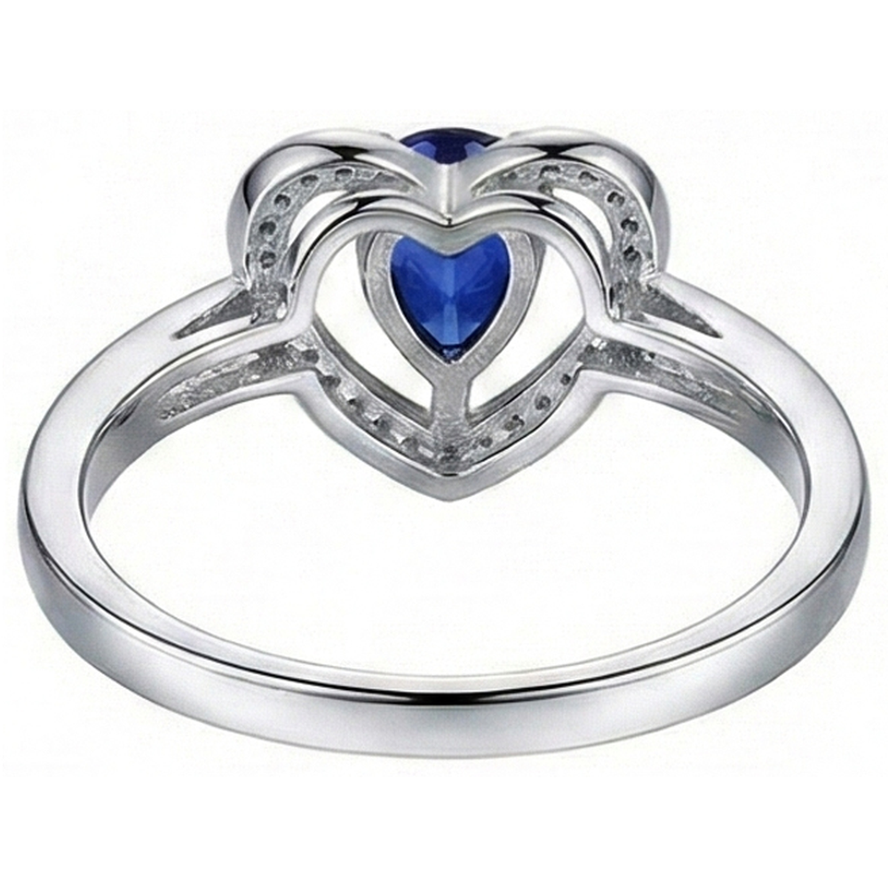 Pear Sri Lankan Sapphire And Round Natural Earth Mined Diamond 2.25 Carats Ring