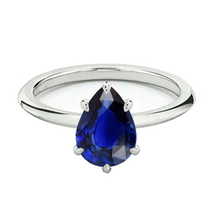 Pear Cut September Birthstone Ring