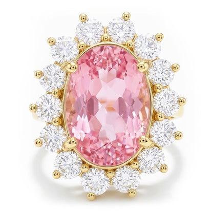 Pink Kunzite Designer Cocktail Ring