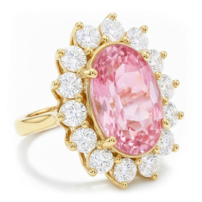 Pink Kunzite Designer Cocktail Ring