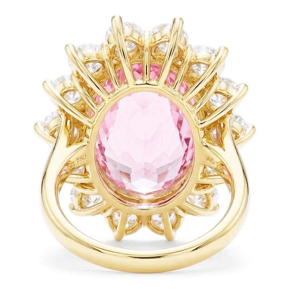 Pink Kunzite Designer Cocktail Ring