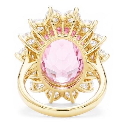 Pink Kunzite Designer Cocktail Ring