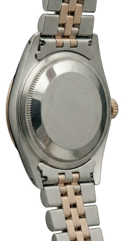 Pink Gold Jubilee Bracelet White Stick watch Rolex Date Just